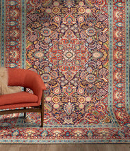 Load image into Gallery viewer, Fuschia Vintage Kashmiri Carpet - The Verasaa Collections
