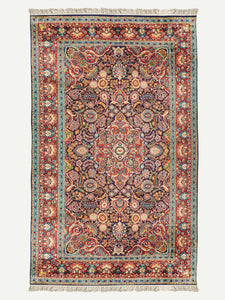 Fuschia Vintage Kashmiri Carpet - The Verasaa Collections