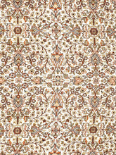 Load image into Gallery viewer, Close up shot of a traditional design hand knotted Indian carpet also known as a oriental rug, in a room setting.