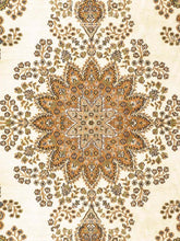Load image into Gallery viewer, Close up shot of a traditional design hand knotted Indian carpet also known as a oriental rug.
