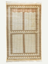 Load image into Gallery viewer, Full Shot of a White Botemir Design Indian Carpet Handknotted Oriental Rug