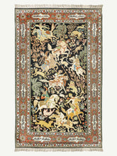Load image into Gallery viewer, Royal Hunt Vintage Kashmiri Carpet - The Verasaa Collections