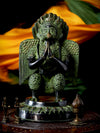 Garuda Devta Viridescent Idol Sculpture - The Verasaa Collections
