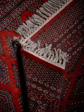 Load image into Gallery viewer, Red Delphinium Bokhara Vintage Rug - The Verasaa Collections