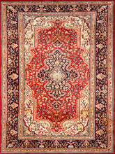 Load image into Gallery viewer, Maltese Kashan Vintage Rug - The Verasaa Collections