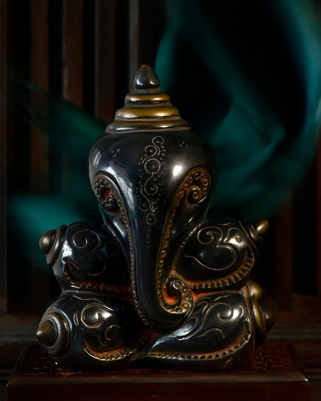 Obsidian Ganesha - The Verasaa Collections