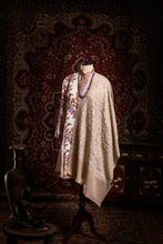 Load image into Gallery viewer, Beige Angelonia Kashmiri Pashmina Stole - The Verasaa Collections