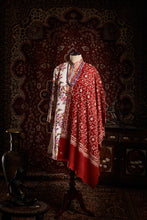 Load image into Gallery viewer, Red Angelonia Kashmiri Pashmina Stole - The Verasaa Collections