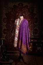 Load image into Gallery viewer, Purple Delight Kalamkari Silk Pashmina Stole - The Verasaa Collections