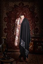 Load image into Gallery viewer, Black Palladar Kashmiri Pashmina Stole - The Verasaa Collections