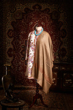 Load image into Gallery viewer, Brown Orange Palla Kashmiri Pashmina Stole - The Verasaa Collections