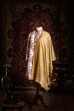 Load image into Gallery viewer, Gold Angelonia Jaali Kashmiri Pashmina Stole - The Verasaa Collections