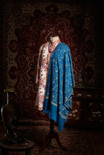 Load image into Gallery viewer, Blue Vines Jaali Kashmiri Pashmina Stole - The Verasaa Collections