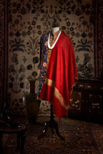 Load image into Gallery viewer, Red Paisley Palla Kashmiri Pashmina Stole - The Verasaa Collections