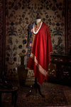 Red Paisley II Palla Kashmiri Pashmina Stole - The Verasaa Collections