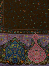 Load image into Gallery viewer, Details of Brown Shawl Kalamkari Pashmina Stole