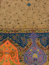 Load image into Gallery viewer, Details of Tan Shawl Kalamkari Pashmina Stole