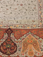 Load image into Gallery viewer, Details of Tan Shawl Kalamkari Pashmina Stole