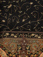 Load image into Gallery viewer, Details of Black Shawl Kalamkari Pashmina Stole