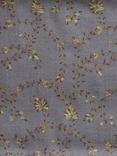 Load image into Gallery viewer, Grey Sedum Jaali Toosha Kashmiri Stole - The Verasaa Collections