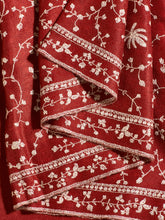 Load image into Gallery viewer, Red Angelonia Kashmiri Pashmina Stole - The Verasaa Collections