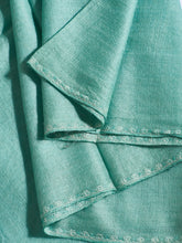 Load image into Gallery viewer, Sky Blue Pansy Kashmiri Pashmina Stole - The Verasaa Collections