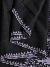 Load image into Gallery viewer, Black Palladar Kashmiri Pashmina Stole - The Verasaa Collections