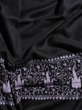 Load image into Gallery viewer, Black Palladar Kashmiri Pashmina Stole - The Verasaa Collections