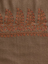 Load image into Gallery viewer, Brown Orange Palla Kashmiri Pashmina Stole - The Verasaa Collections