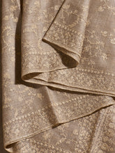 Load image into Gallery viewer, Beige II Angelonia Jaali Kashmiri Pashmina Stole - The Verasaa Collections