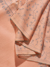 Load image into Gallery viewer, Orange Cream Freesia Jaali Toosha Kashmiri Stole - The Verasaa Collections