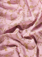 Load image into Gallery viewer, Rose Gold Vines Jaali Toosha Kashmiri Stole - The Verasaa Collections