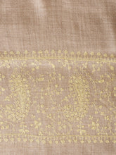 Load image into Gallery viewer, Beige Palla Kashmiri Pashmina Stole - The Verasaa Collections