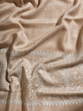 Load image into Gallery viewer, Beige II Palla Kashmiri Pashmina Stole - The Verasaa Collections