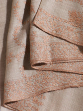 Load image into Gallery viewer, Beige Vines Jaali Kashmiri Pashmina Stole - The Verasaa Collections