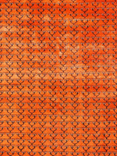 Load image into Gallery viewer, Close up Shot of a Orange Botemir Design Indian Carpet Handknotted Oriental Rug
