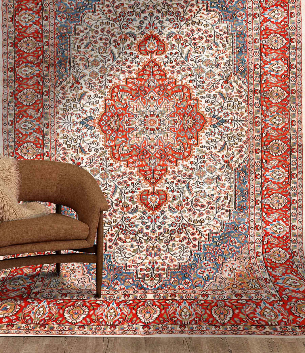 Astrantia Vintage Handknotted Rug - The Verasaa Collections