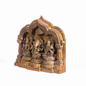 Ganesha Laxmi Saraswati Sculpture - The Verasaa Collections