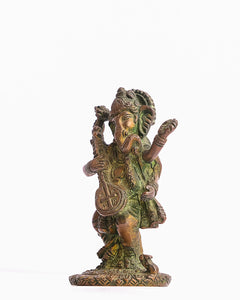 Dancing Ganesha Vintage Idol - The Verasaa Collections