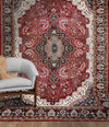 Hollyhock Vintage Handknotted Rug - The Verasaa Collections