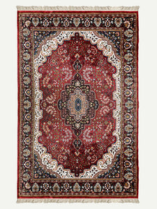 Hollyhock Vintage Handknotted Rug - The Verasaa Collections