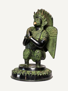 Garuda Devta Viridescent Idol Sculpture - The Verasaa Collections