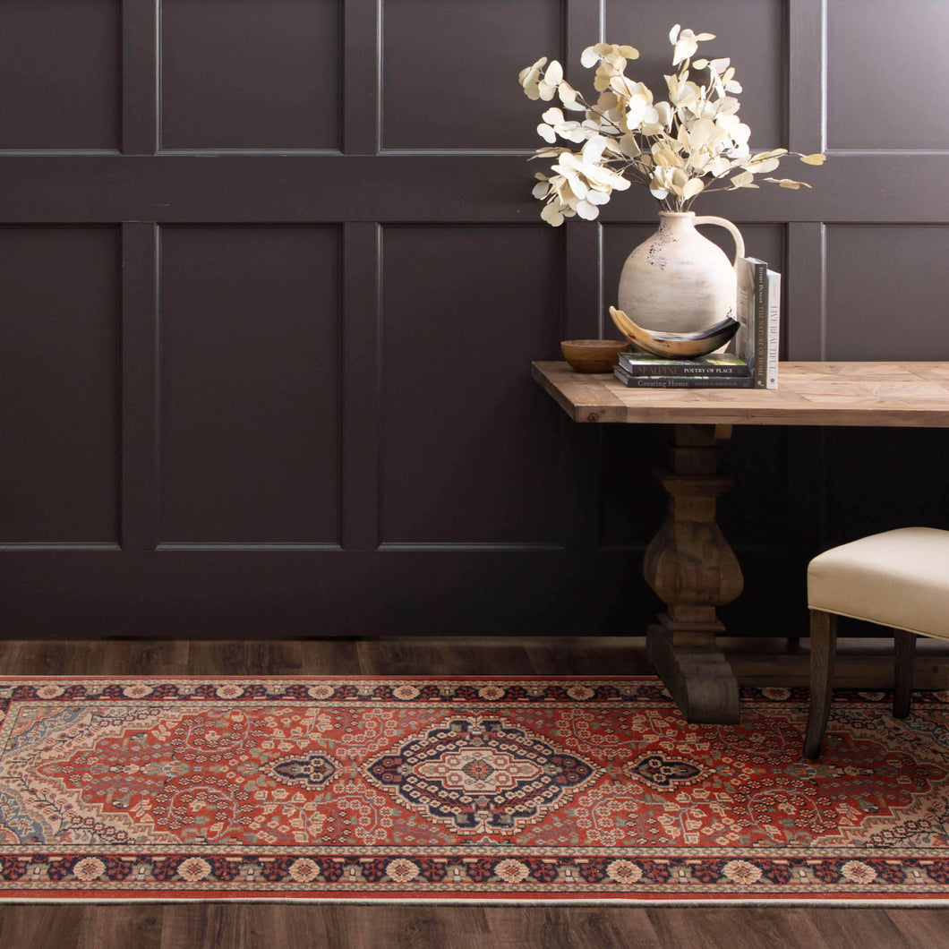 Yarrow Kashan Runner Vintage - The Verasaa Collections