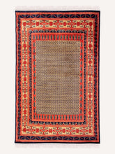 Load image into Gallery viewer, Red Freesia Tribal Botemir Vintage Rug - The Verasaa Collections
