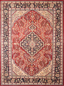 Marigold Kashan Vintage Rug - The Verasaa Collections