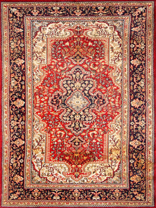 Maltese Kashan Vintage Rug - The Verasaa Collections