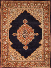 Load image into Gallery viewer, Obsidian Vines Kashan Vintage Rug - The Verasaa Collections
