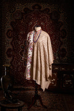 Load image into Gallery viewer, Beige Frangipani Jaali Toosha Kashmiri Stole - The Verasaa Collections
