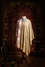 Load image into Gallery viewer, Earth Brown Angelonia Jaali Kashmiri Pashmina Stole - The Verasaa Collections
