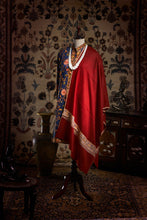 Load image into Gallery viewer, Red Paisley II Palla Kashmiri Pashmina Stole - The Verasaa Collections
